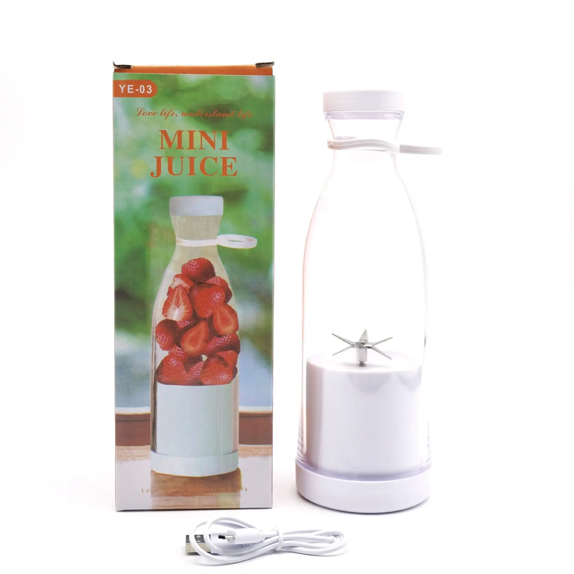 Electric USB Wine Bottle Juicer Cup 6-leaf