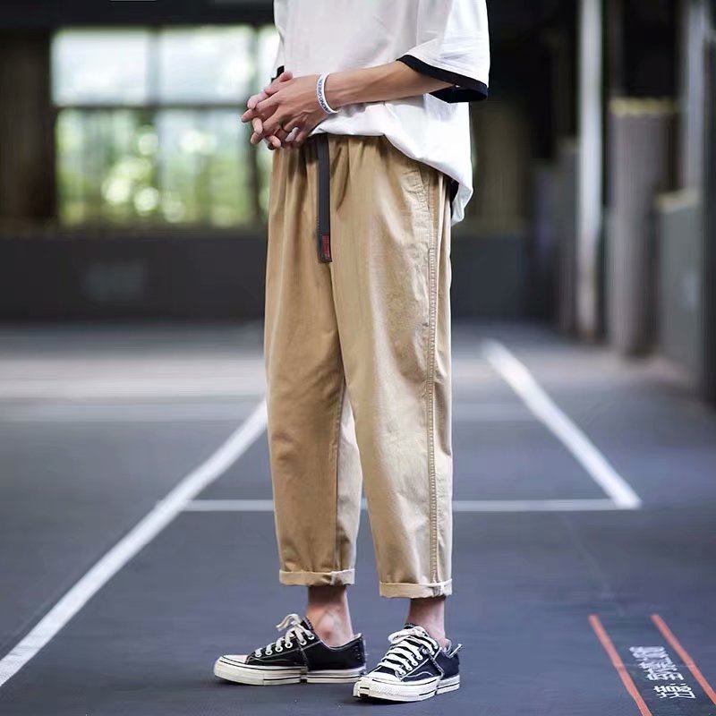 Men's Loose American Style Casual Wide Leg Trousers