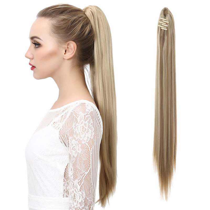 European And American Synthetic Fiber Ponytail Wigs For Women