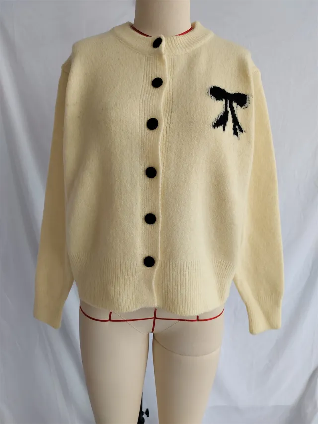 Autumn New Long Sleeve Sweater Short Top Yellow - Shop at LoveMi