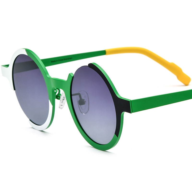 Colorful Pure Titanium Sunglasses In Unique Shapes - Image 8
