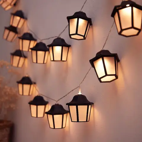 Led Lighting Chain Solar Retro Lamp Garden Villa Decoration