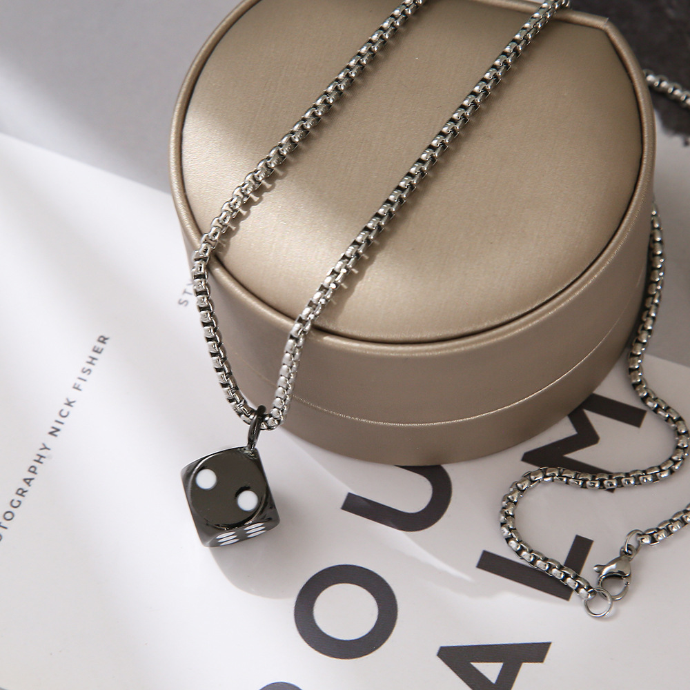 Stainless Steel Necklace Boys Hip Hop Niche