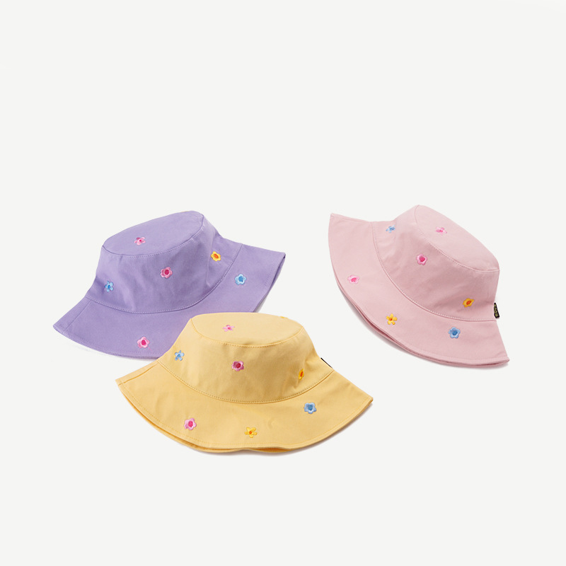 Title 15, Womens Flower Embroidered Sunshade Bucket Hat