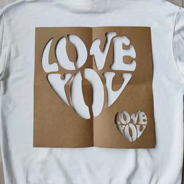 Diy Homemade Lip Print Diy Material Short Sleeve Love 2Xl - Shop at LoveMi