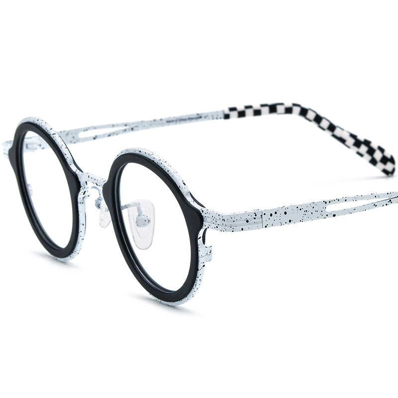 Assembled Plate Titanium Round Plate Spectacle Frame