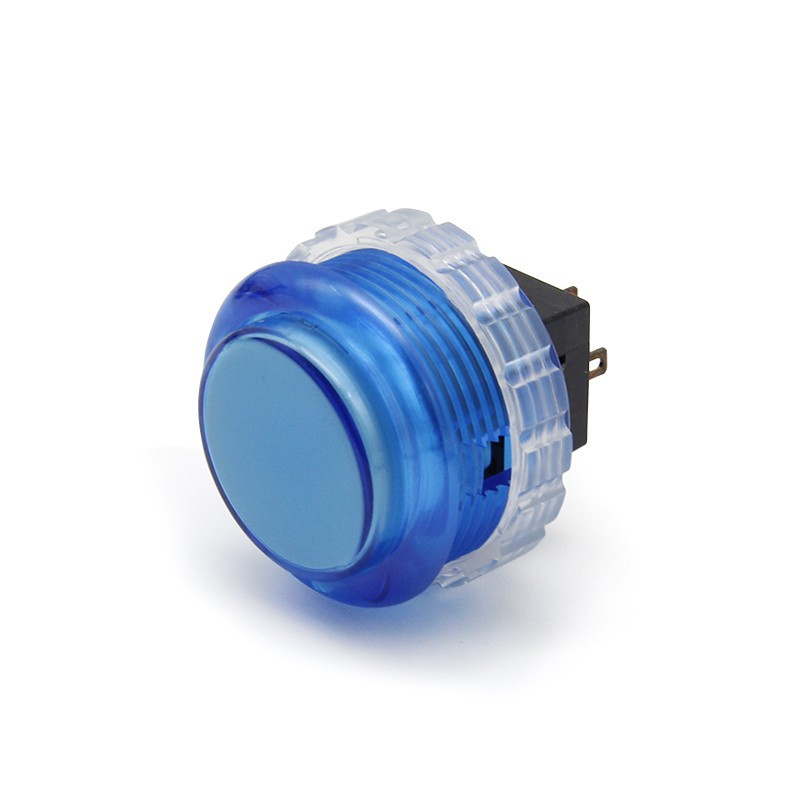 Transparent Blue Button 30mm