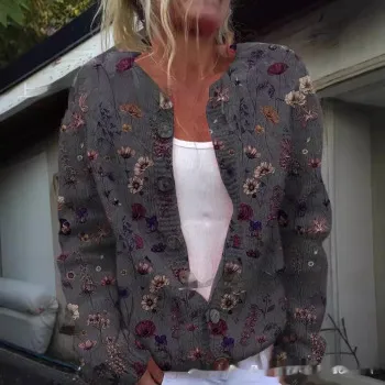 Women's Fashionable Knitted Cardigan Sweater - 28Style
