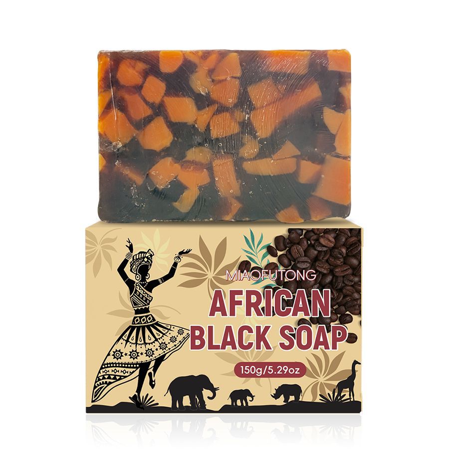 African Black Soap 150g, Shea Butter Essential Oil, Handmade