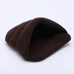 Pet Slippers Nest Cute Cat Sleeping Bag Four Seasons Universal Teddy Small Kennel Guinea Pig Hamster Cotton Pet Nest - Dark Coffee - View 1