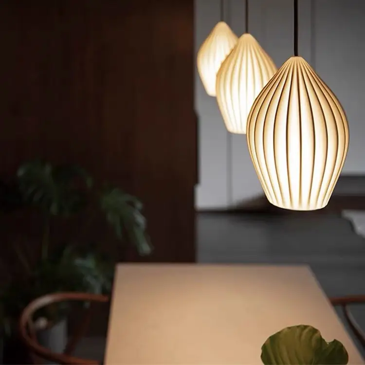 Sleek Textured And Creative Design Indoor Pendant