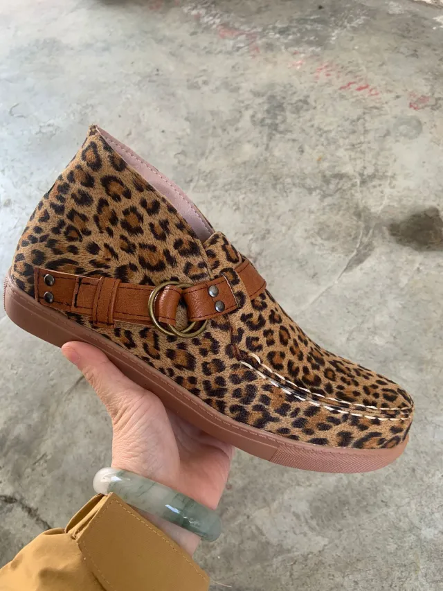 Womens Warm Short Boots For Europe And The US Leopard - Shop at LoveMi