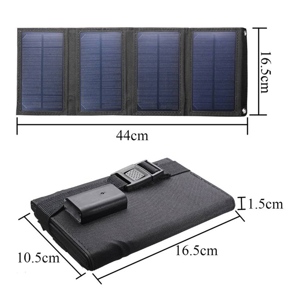 Title 9, 20W Portable Solar Panel Outdoor Power Supply