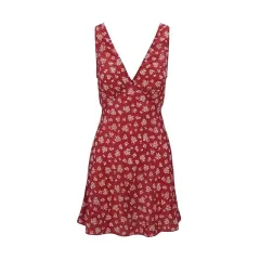 French Retro Floral Suspender Skirt - View 1