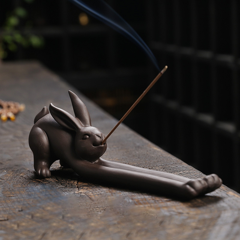 Creative Frog Rabbit Kangaroo Kitten Incense Burner Incense Holder Incense Burner - Image 7