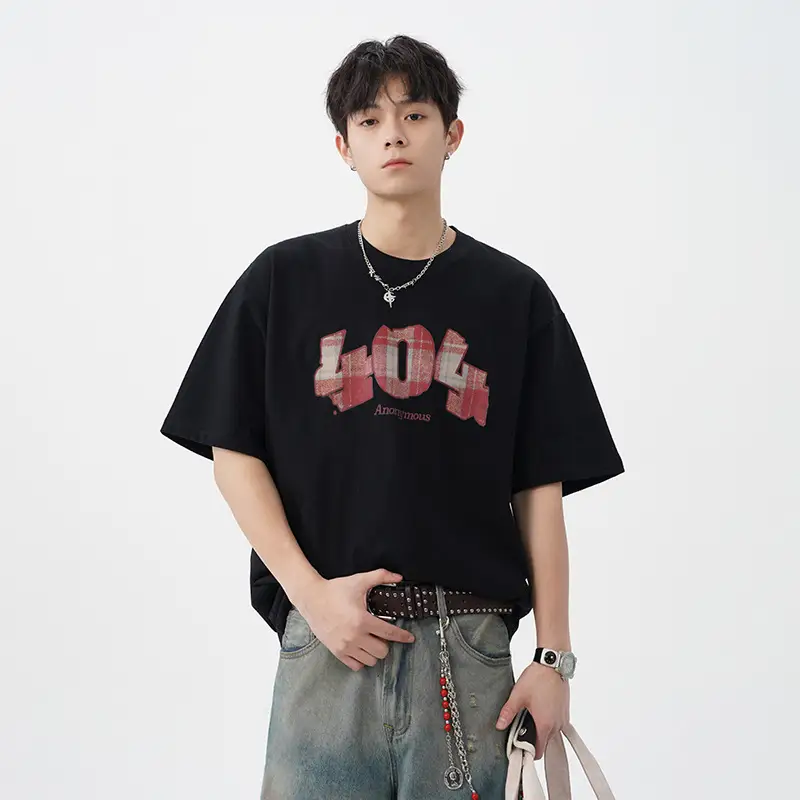 Plaid Digital Printing Short Sleeve Summer New