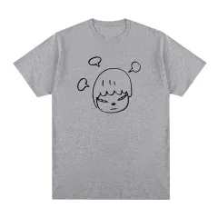 Men's And Women's Fashion Casual Printing Short-sleeved Top - Gray - View 1