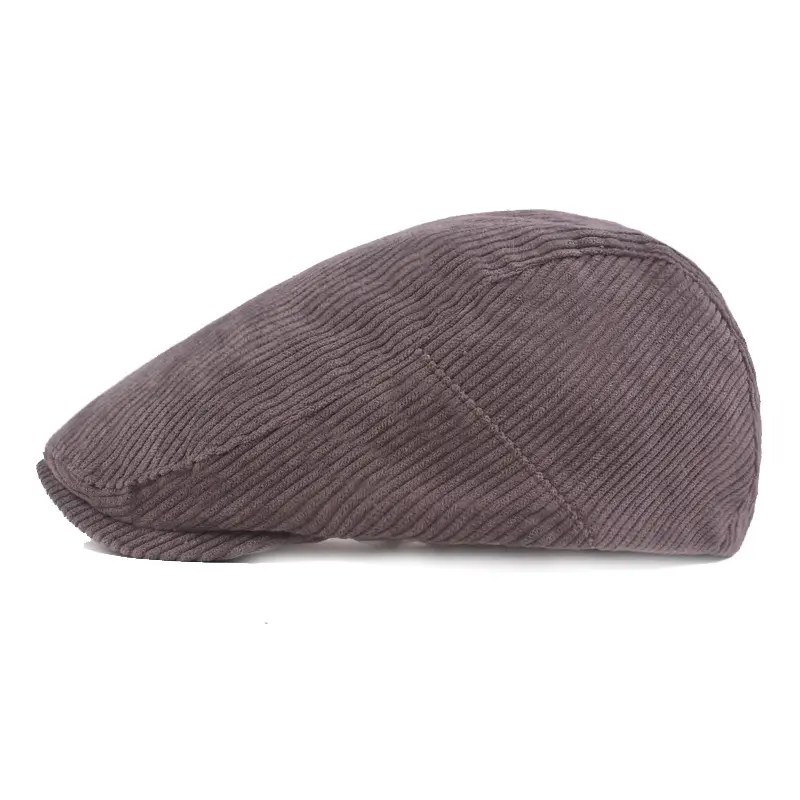 Striped Mens Warm Peaked Cap