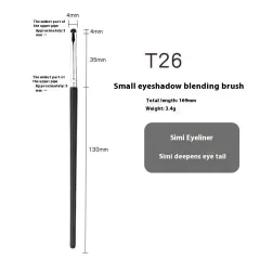 Hair Eyeliner Brush Eye Shadow Detail Eye Makeup Fine Blooming Concealer Suit Portable - T26 - View 1