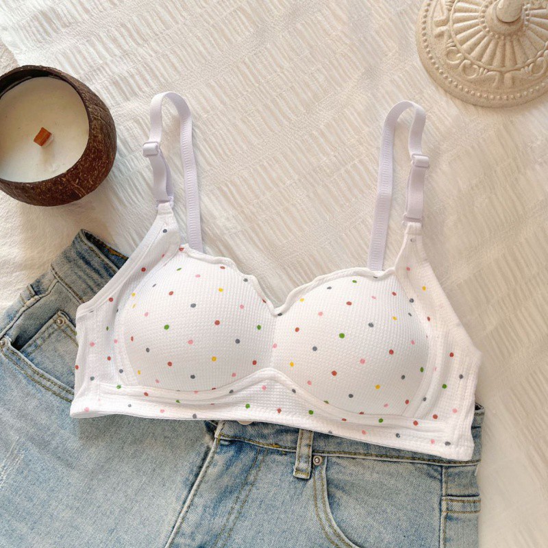 Womens Casual Seamless Anti-Sag Bra And Panty Set