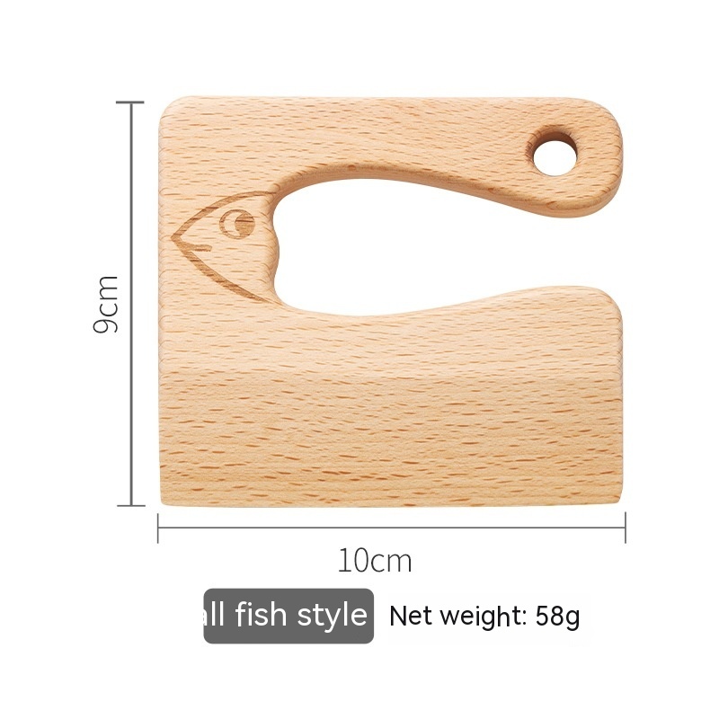 Small Fish Children Wood Knife