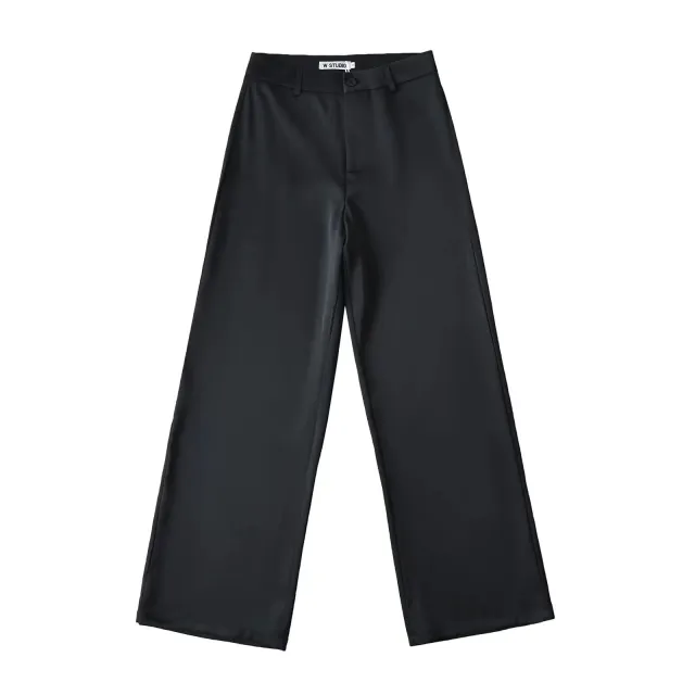 Women's Fashion Loose Cool Suit Pants Black - Shop at LoveMi