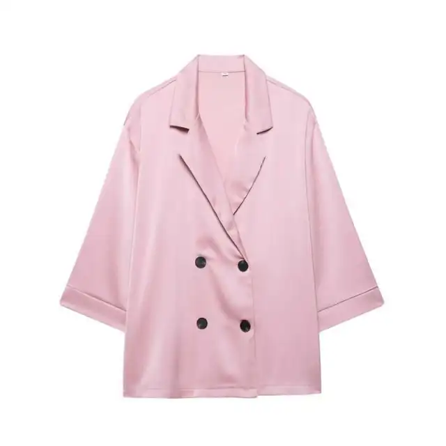 Fashion Loose Suit Jacket Temperament Female Pink - Shop at LoveMi