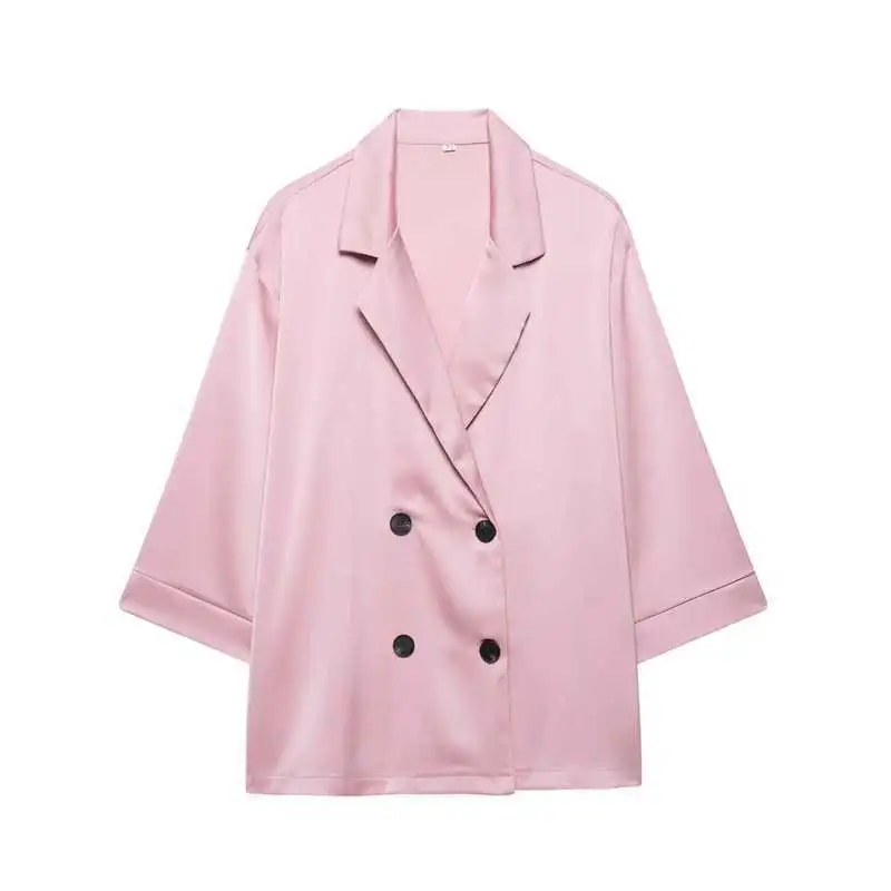 Fashion Loose Suit Jacket Temperament Female - Pink
