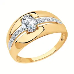 Europe New Product Gorgeous Party Ring - Gold - View 1