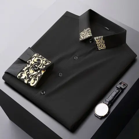 Spring Light Luxury European Goods High-end Embroidered Neckline Loose