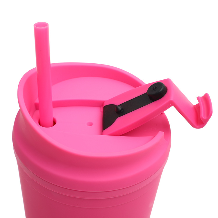 Title 4, Double Plastic Straw Cup Large Capacity Outdoor