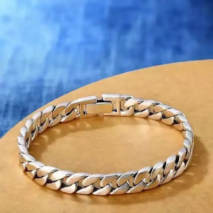 Retro Simple Stylish All-match Cuban Men's Bracelet