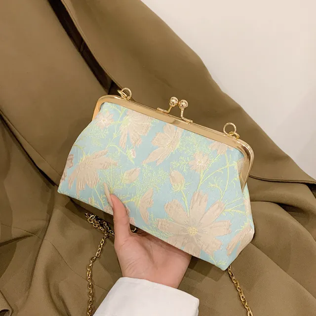 Shell Chain Flower Shoulder Bag Fashion Green - Shop at LoveMi