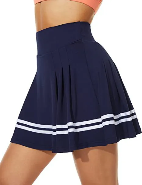 Women's Pleated With Pockets Exercise Skort Blue - Shop at LoveMi