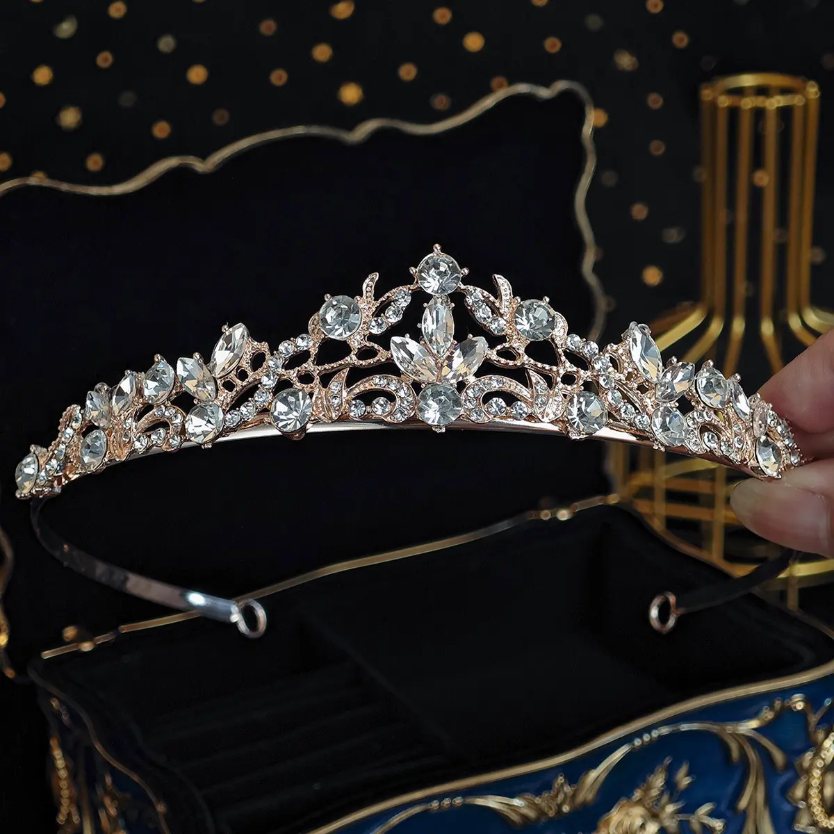 Bridal Headband Crown Vintage Headwear
