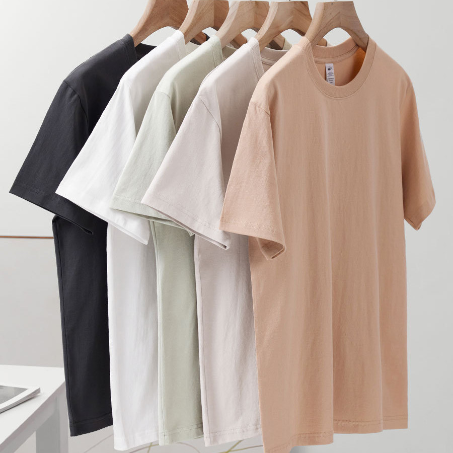 Cotton Round Neck Short Sleeve T-shirt Top