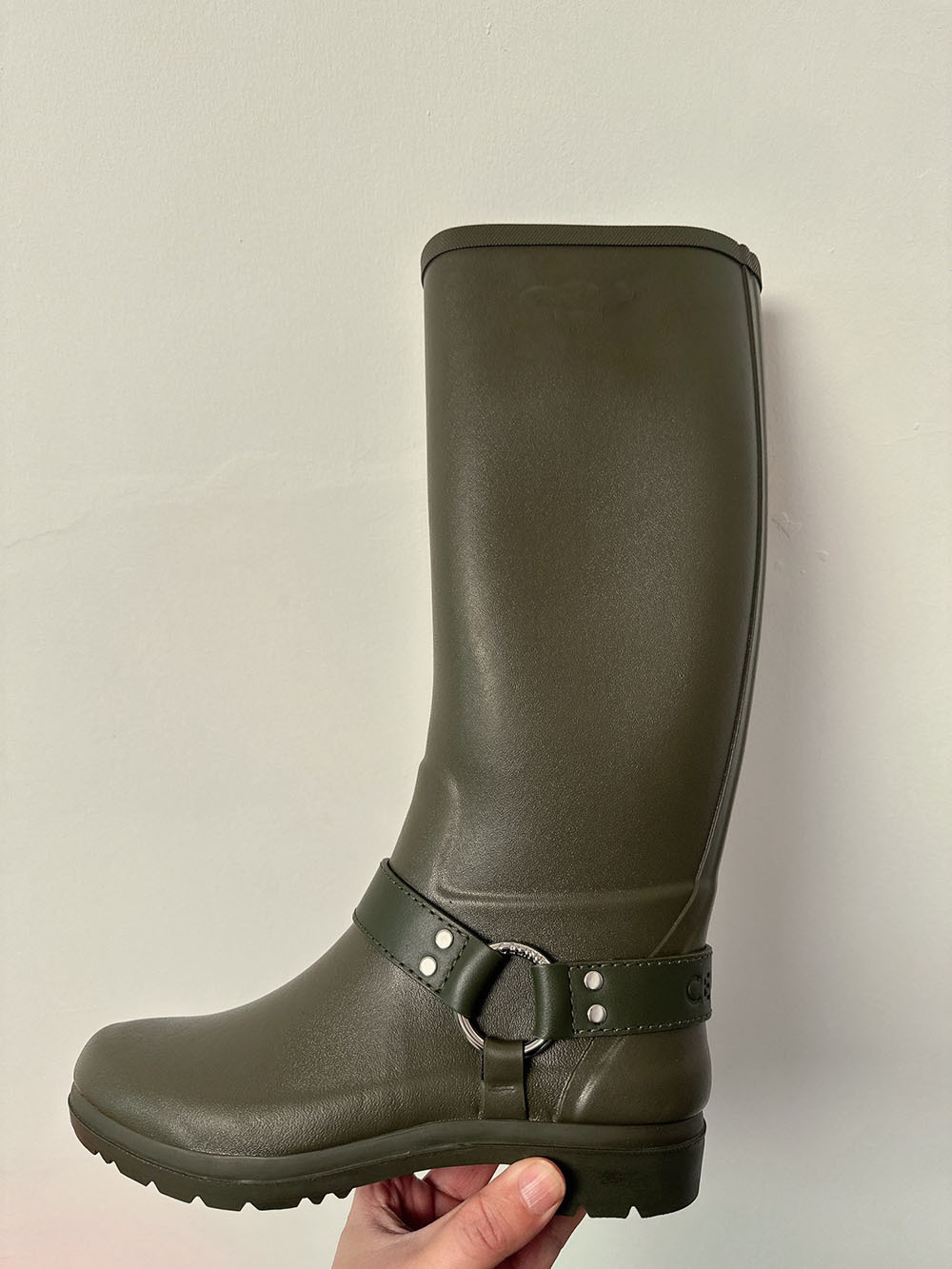 Khaki Boots With Buckle