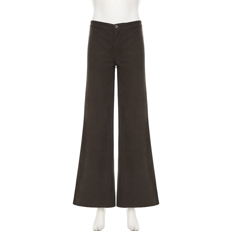 Title 12, Nieuwe dames casual broek, effen kleur, losse r...