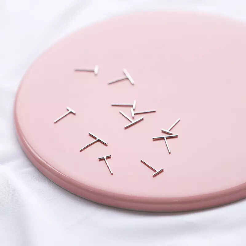 Stick Earrings Minimalistic Temperamental Small Pole Hammer Trendy Earrings