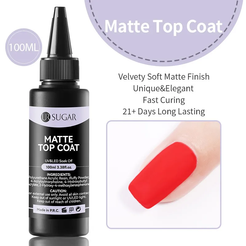 Large Bottle Bottom Rubber Seal Layers Polish Gel For Nail Beauty - Frosted Sealing Layer