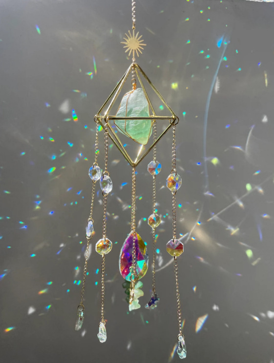 Title 1, Crystal Sun Catcher Hanging Aurora Gem