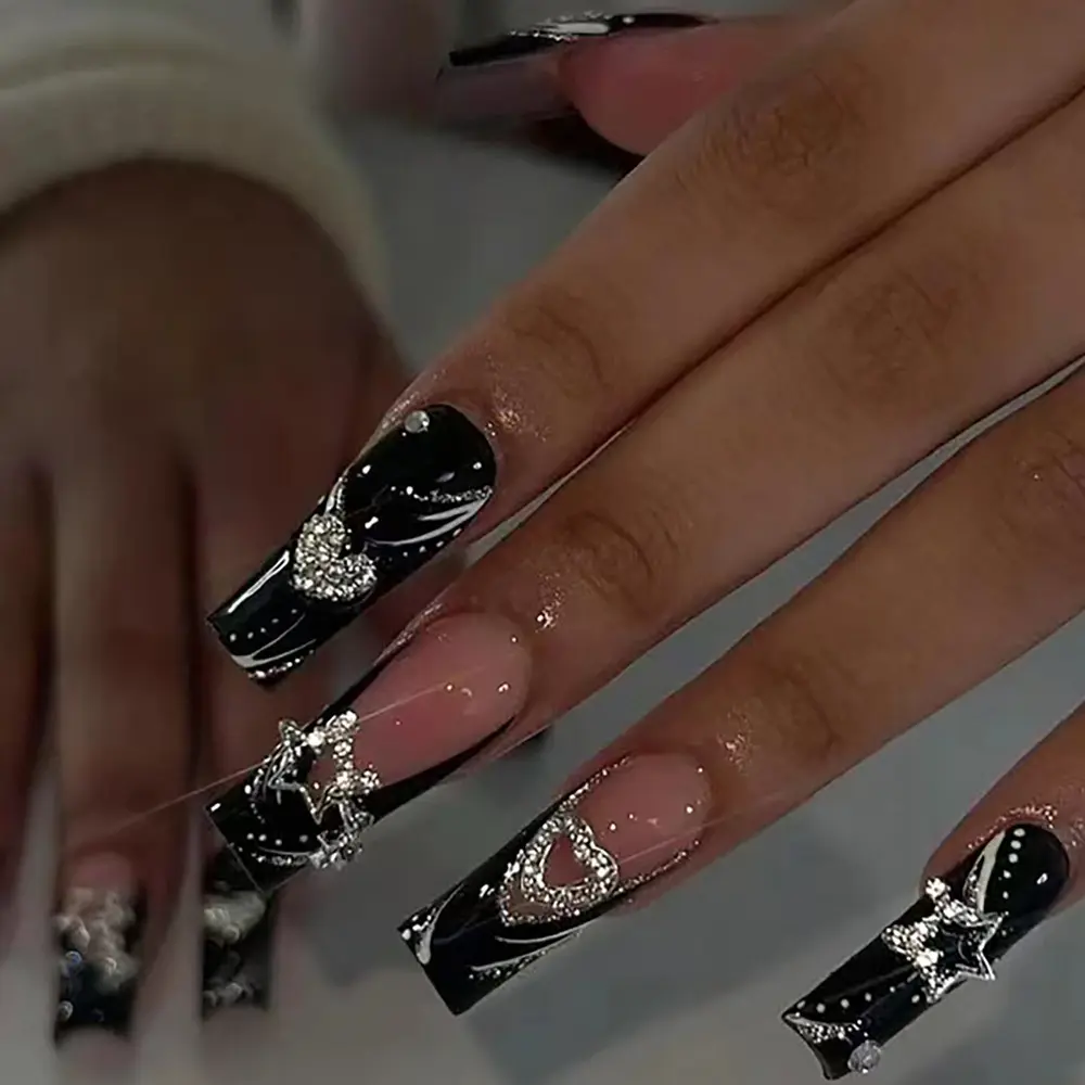 French Fake Nail Tip Finished