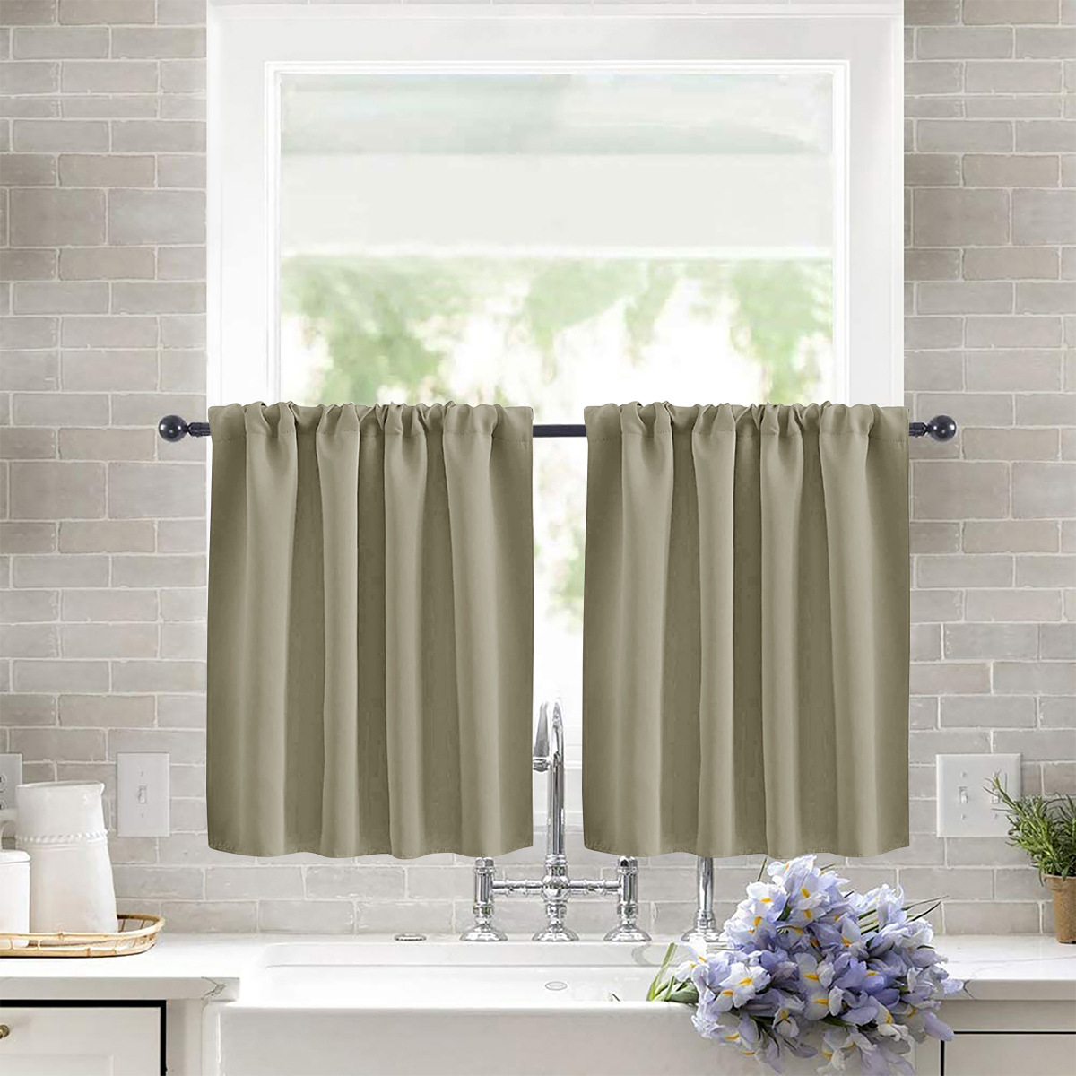 Shade Solid-color  High-precision Short Curtain