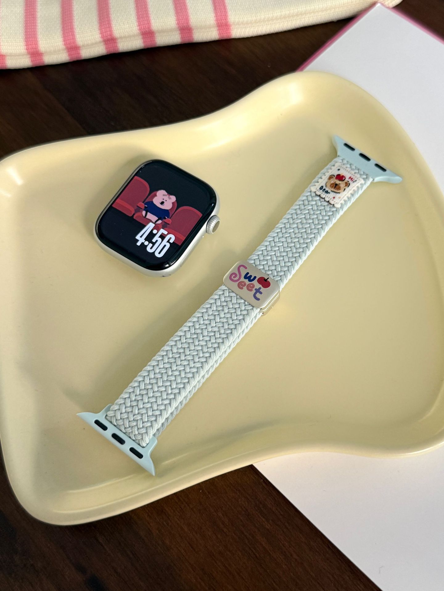Bear-Knit Magnetic-Clasp Watch Strap