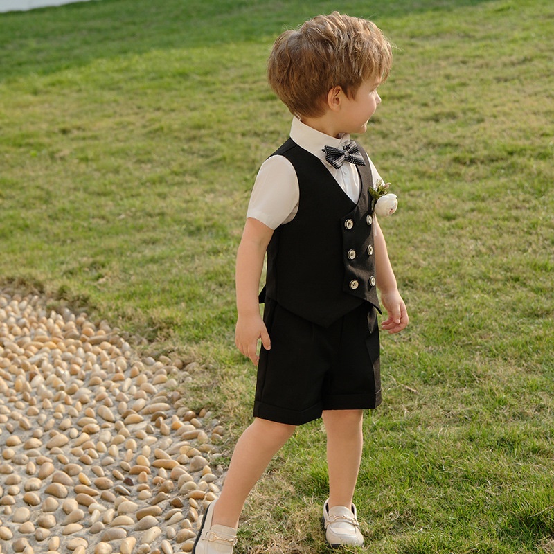 Boys Spring And Summer Short Sleeve Vest Suit - Image 12