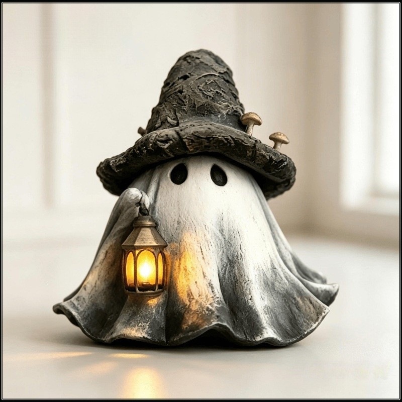 Mushroom Ghost Lantern, Resin, picture 5 of 5