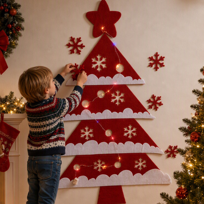 DIY Wall Christmas Tree Decoration