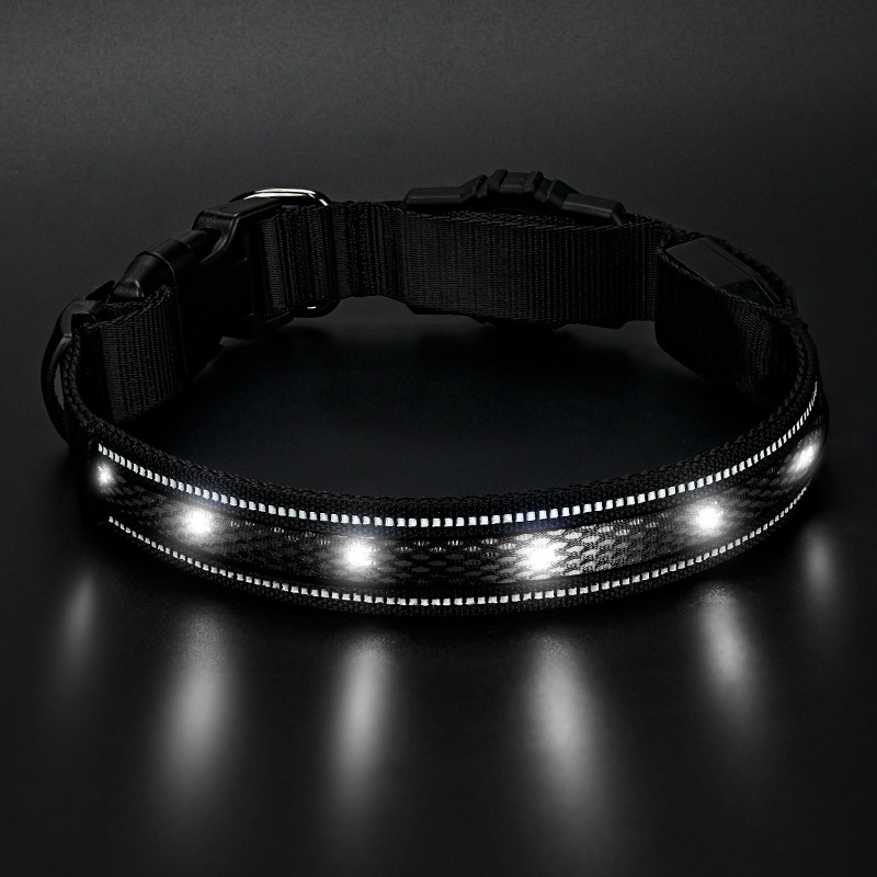 Collar luminoso recargable e impermeable