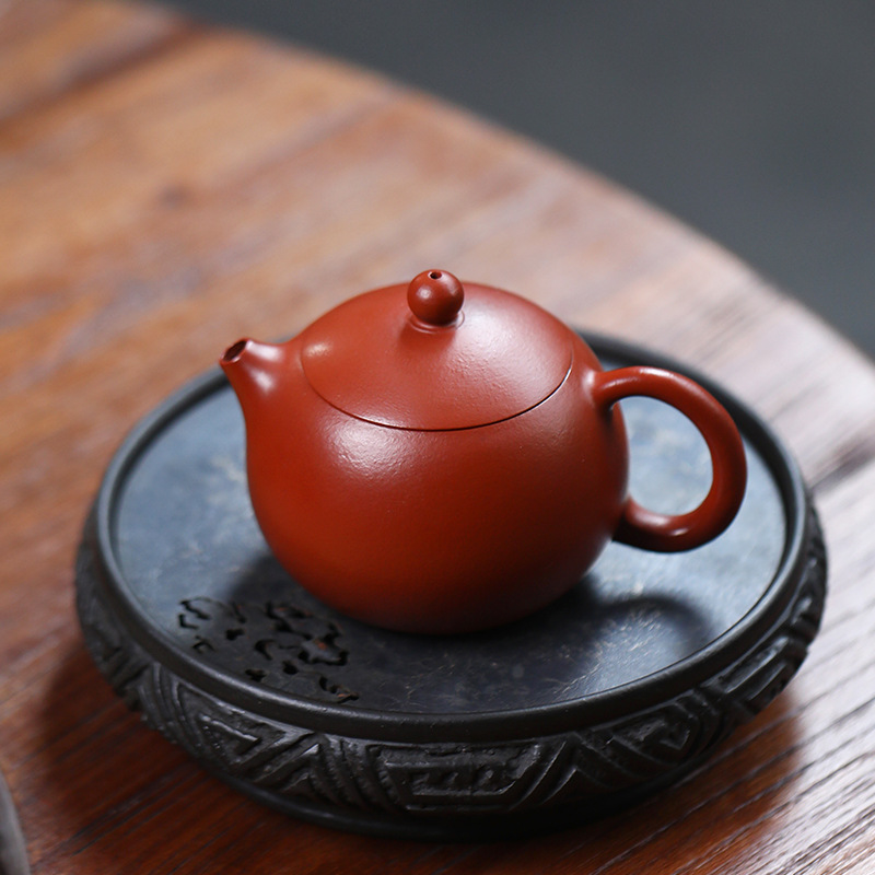 Purple Sand Cinnabar Sand Sketch Small Capacity Kung Fu Tea Set Xi Shi Pot