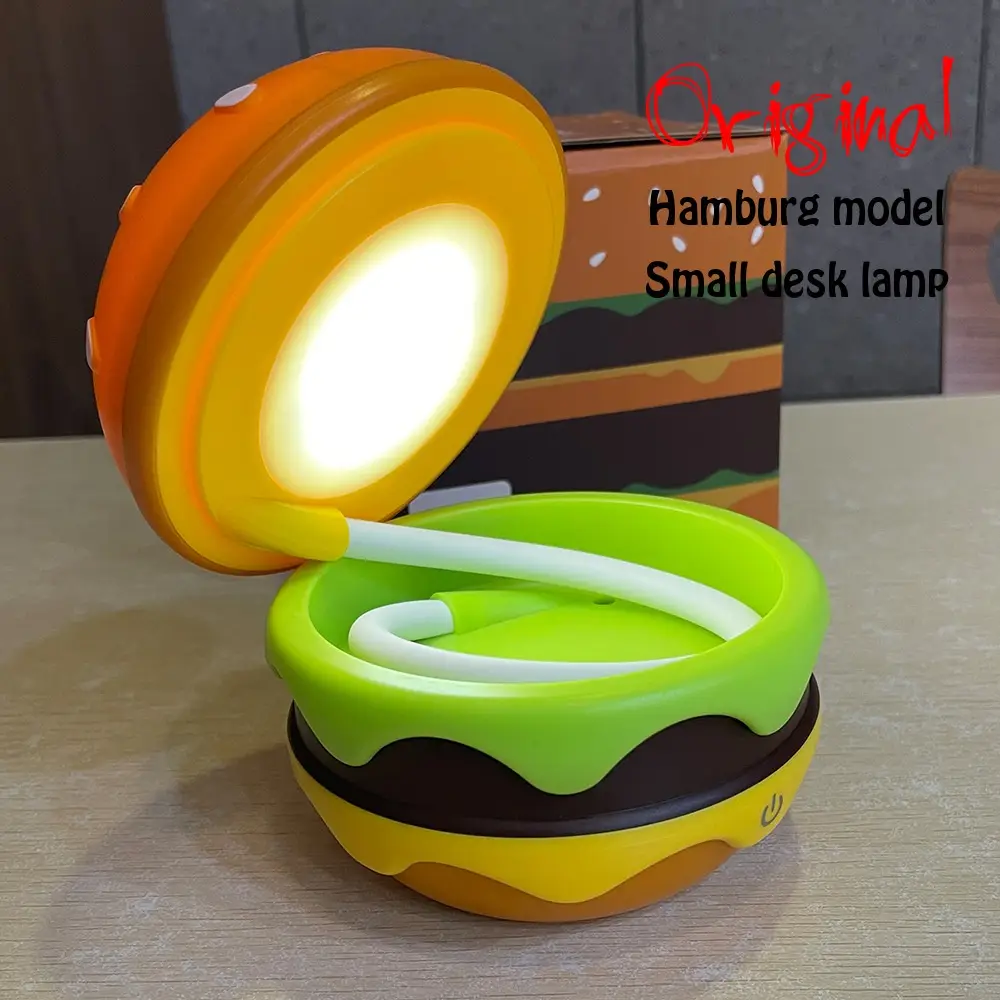 Hamburger Small Night Lamp Storage Atmosphere Learning Table Lamp